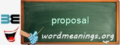 WordMeaning blackboard for proposal